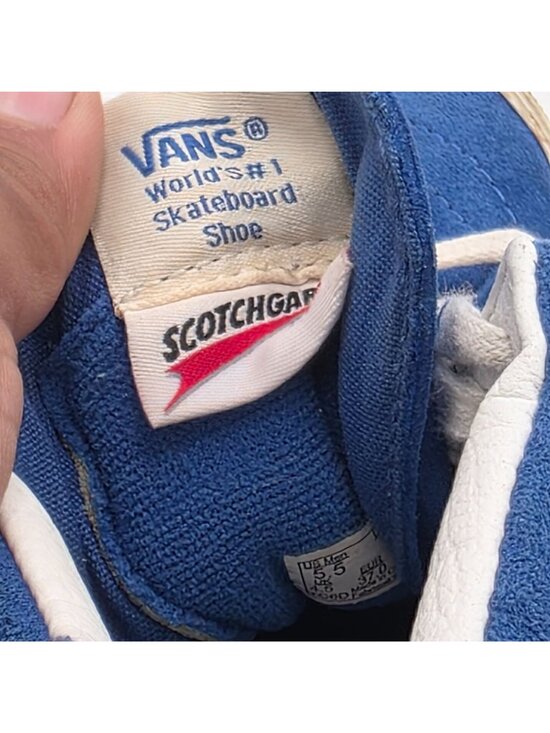 Vans Sk8-Hi Mens 5.5 Blue White Hi Top Skateboarding Shoes Scotchgard Skate main image 13